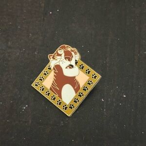 Tiger Enamel Pin - Brown and Gold